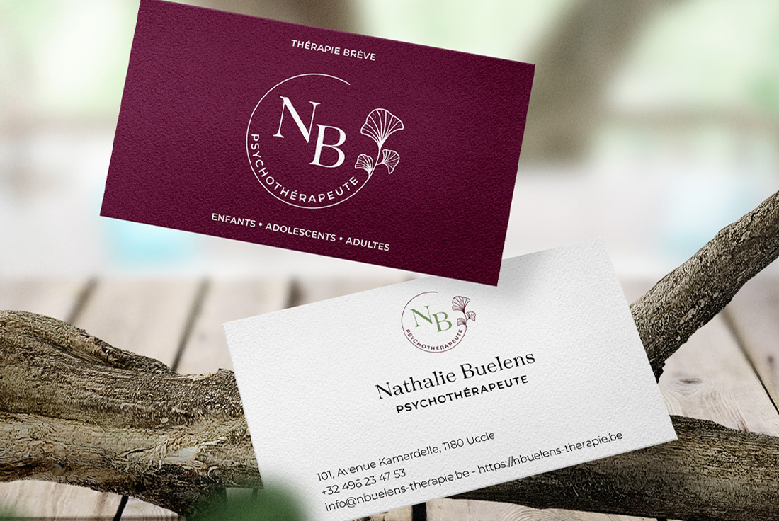 Nathalie Buelens identité graphique logo site web